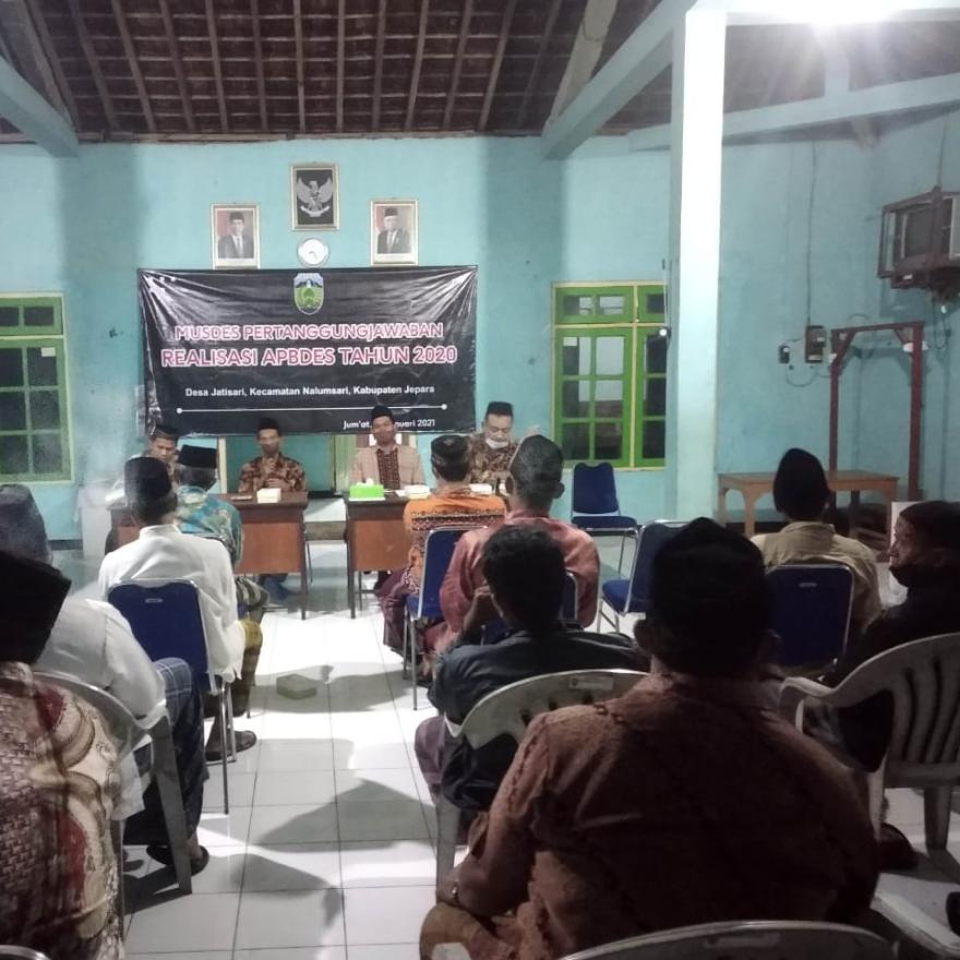 MUSDES PERTANGGUNGJAWABAN REALISASI APBDES 2020