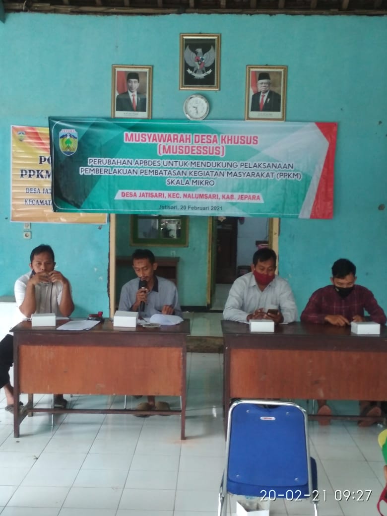 MUSDESSUS  PERUB APBDES  UNTUK MENDUKUNG PELAKSANAAN KEGIATAN PPKM SKALA MIKRO TAHUN 2021
