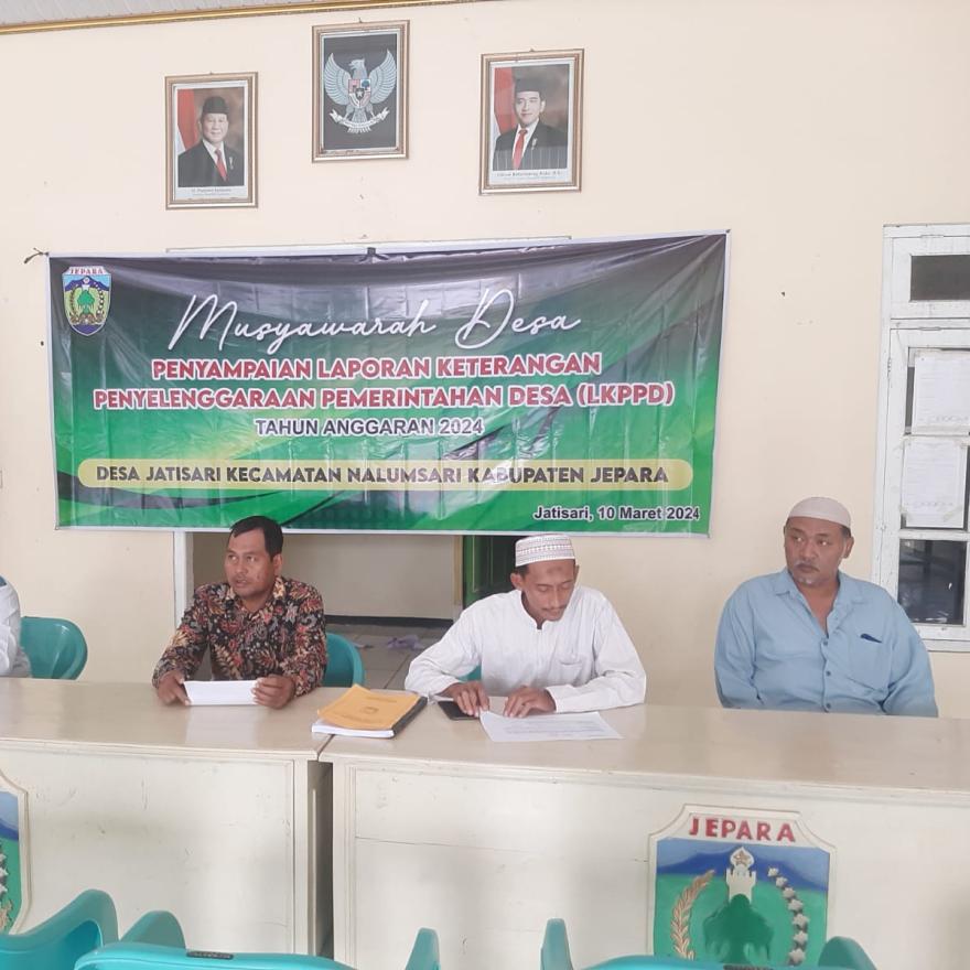 MUSDES Penyamapain  Laporan Keterangan Penyelenggaraan Pemerintah Desa 2024