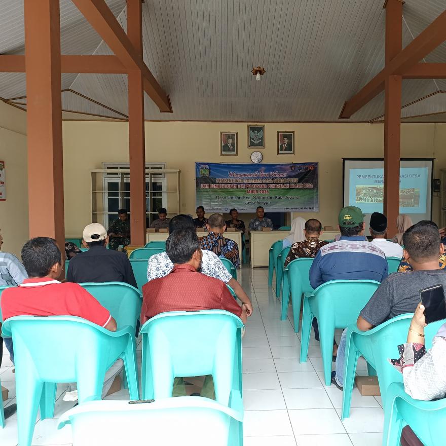 PEMBENTUKAN KOPERASI MERAH PUTIH DESA JATISARI KEC NALUMSARI KAB JEPARA